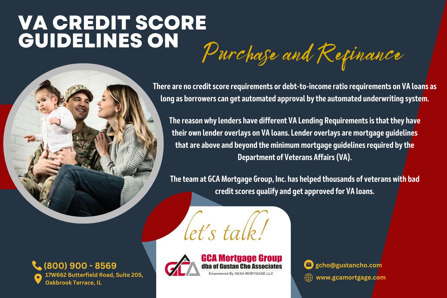 VA Credit Score Guidelines on Purchase and Refinance