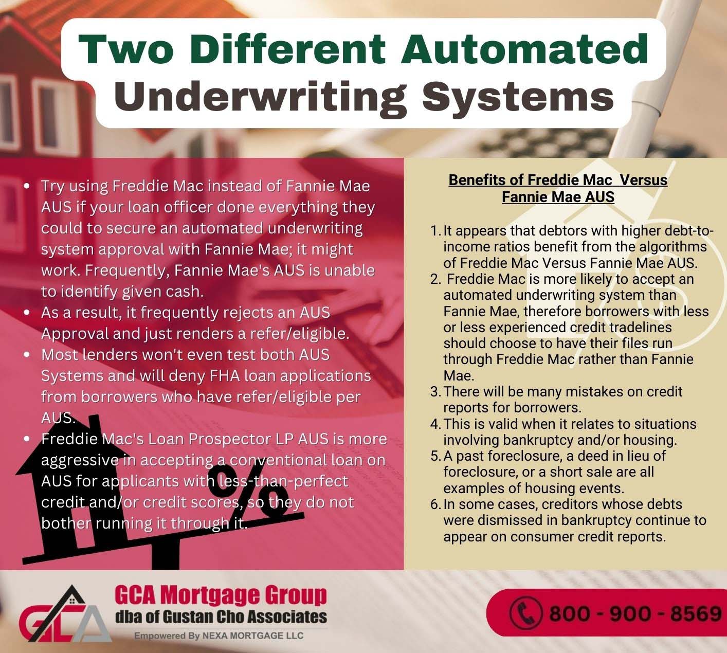 Two Different Automated Underwriting Systems