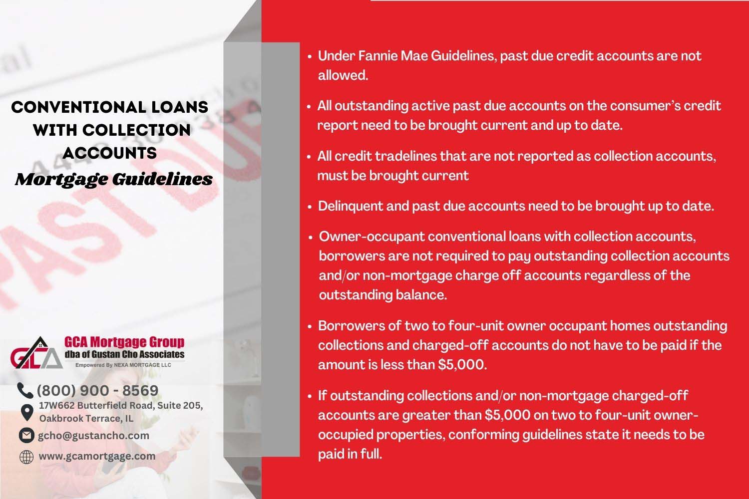 Conventional Loans With Collection Accounts Mortgage Guidelines