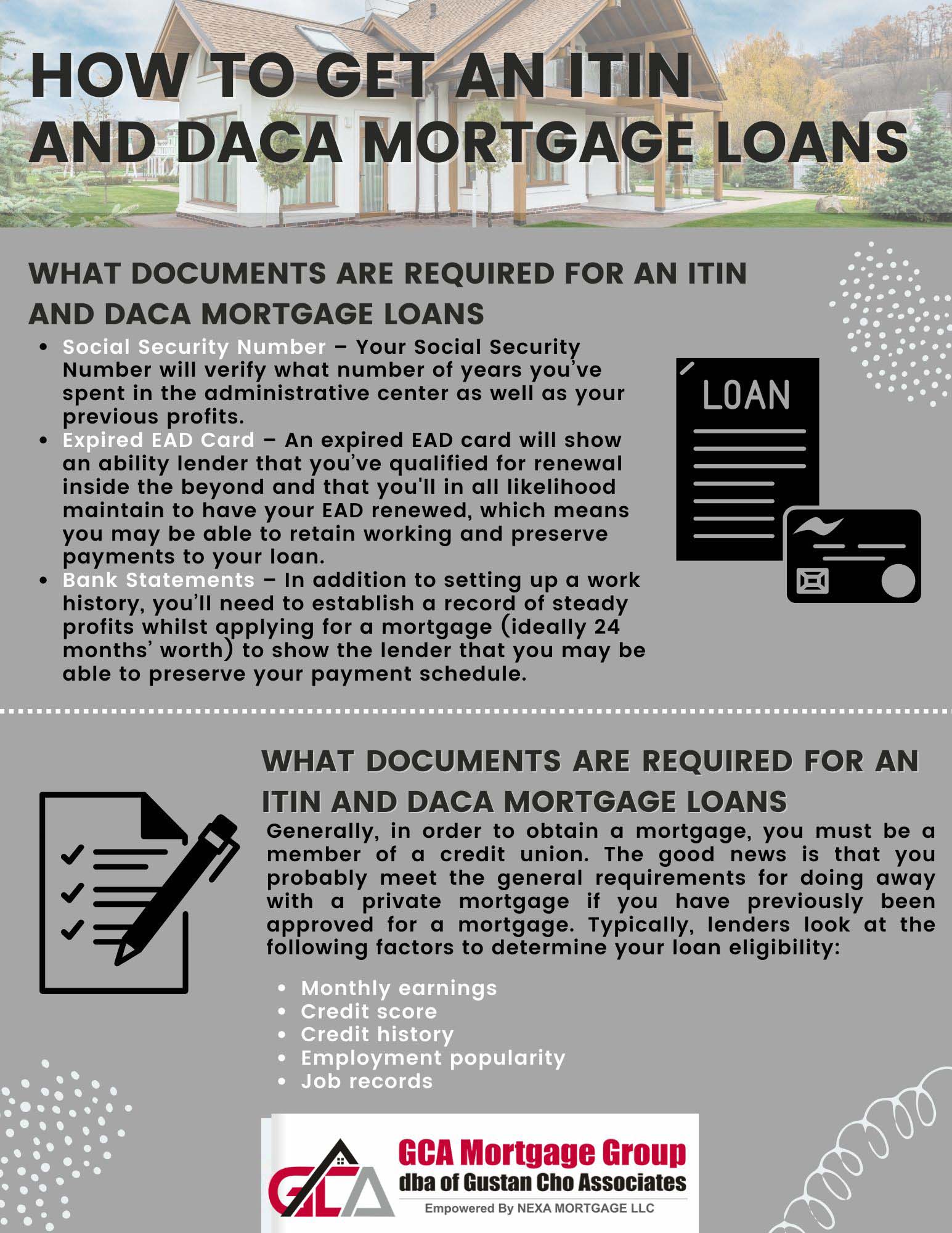 How to Get an ITIN and DACA Mortgage Loans